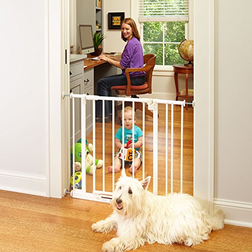 North States Industries Supergate Easy Close Metal Gate, White - Image 6