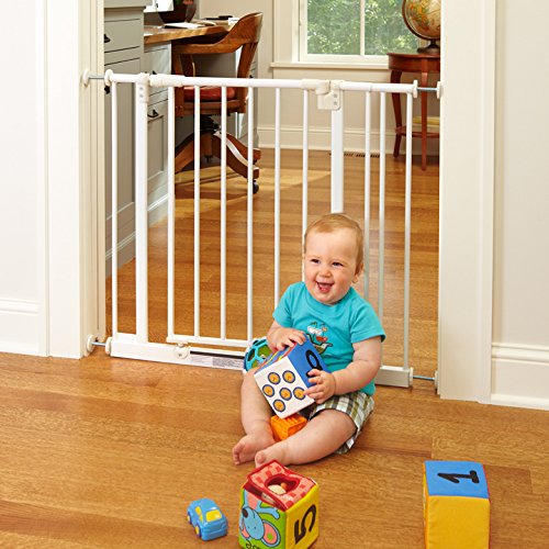 North States Industries Supergate Easy Close Metal Gate, White - Image 7