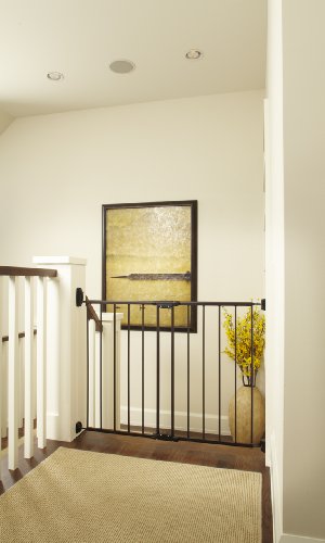North States Industries Supergate Easy Swing and Lock Metal Gate, Matte Bronze - Image 3