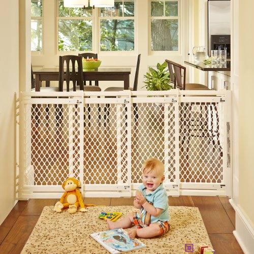 North States Industries Supergate Extra-Wide Gate, Ivory - Image 3
