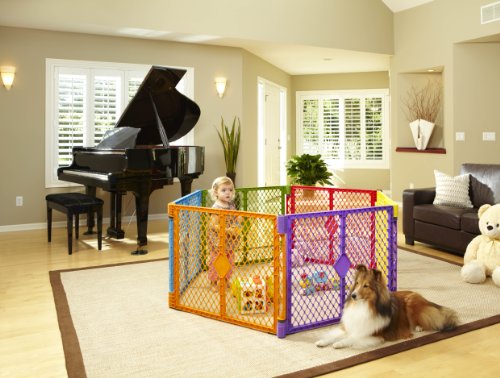 North States Industries Superyard Play Yard, Colorplay, 6 Panel - Image 5