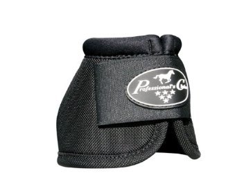 Professionals Choice Equine Ballistic Hoof Overreach Bell Boot, Pair (Medium, Black)
