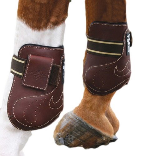 Professionals Choice Equine Ventech Leather Open Front Ankle Boot, Pair (Medium, Chocolate Brown)