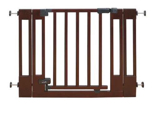 Summer Infant Multi-Use Deluxe Wood Walk-Thru Gate, Dark Cherry - Image 3
