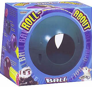 Super Pet FerreTrail Roll-About Ball Toy, Colors Vary