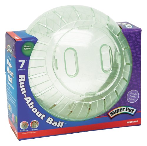 Super Pet Run-About 7" Hamster Exercise Ball, Moon Glow
