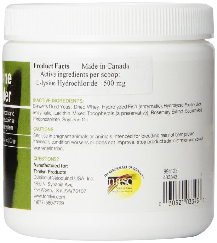 Tomlyn Scientifics L-Lysine Health Supplement Powder for Cats, 100gm - Image 6