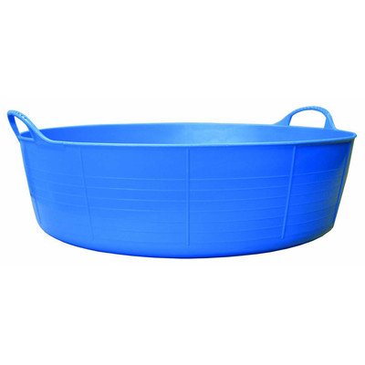 Tubtrugs SP35BL 9-Gallon Storage Bucket, Blue, Shallow
