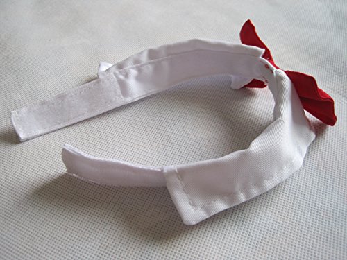 Vedem Small Dog Cat Pet Bow Tie Collar (Red, S) - Image 3
